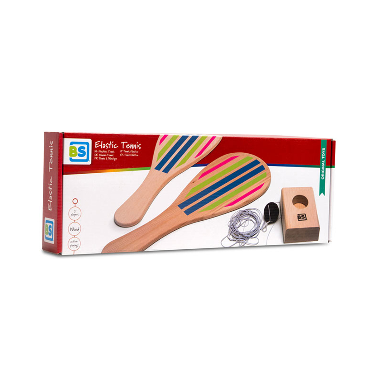 Ξύλινο Παιχνίδι Δραστηριότητας Bs Toys Elastic Tennis Home Παιχνίδια Αθλητικά - Εξωτερικού Χώρου Spitishop