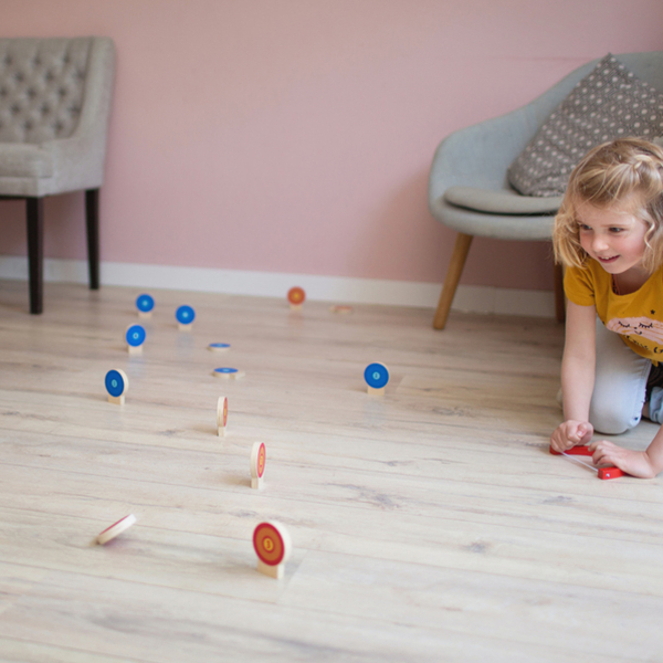 Ξύλινο Επιτραπέζιο Παιχνίδι Bs Toys Color Targets