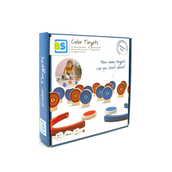 Ξύλινο Επιτραπέζιο Παιχνίδι Bs Toys Color Targets