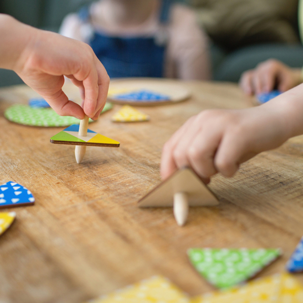 Ξύλινο Παιχνίδι Bs Toys Spin And Match