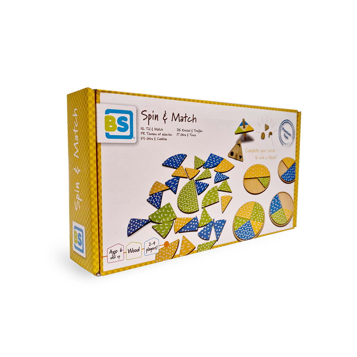 Ξύλινο Παιχνίδι Bs Toys Spin And Match Home Παιχνίδια Ξύλινα Spitishop