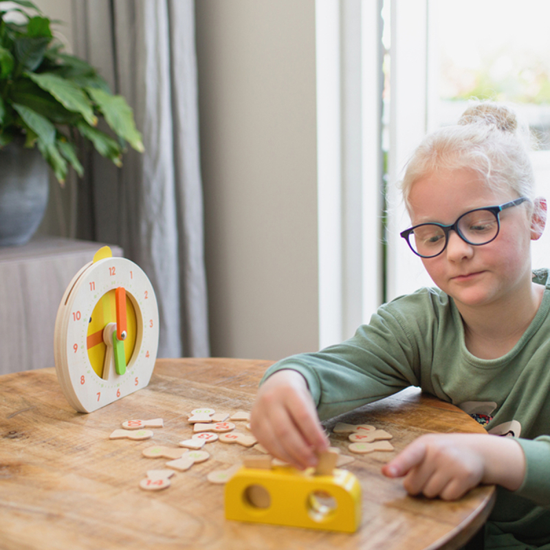Ξύλινο Εκπαιδευτικό Παιχνίδι Bs Toys Clock