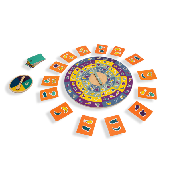 Ξύλινο Επιτραπέζιο Παιχνίδι Bs Toys Dinner Spinner