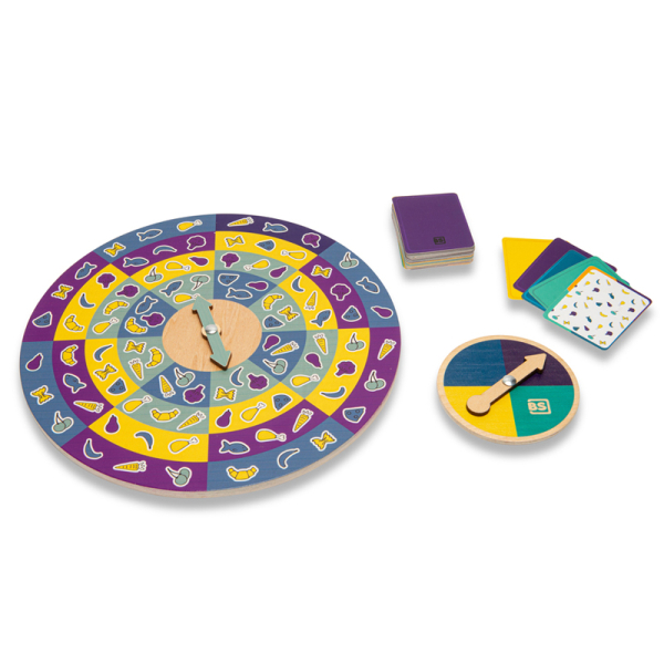 Ξύλινο Επιτραπέζιο Παιχνίδι Bs Toys Dinner Spinner