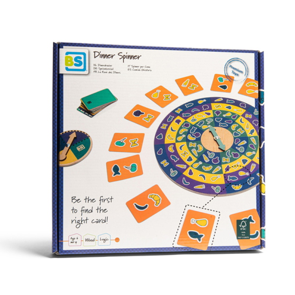 Ξύλινο Επιτραπέζιο Παιχνίδι Bs Toys Dinner Spinner