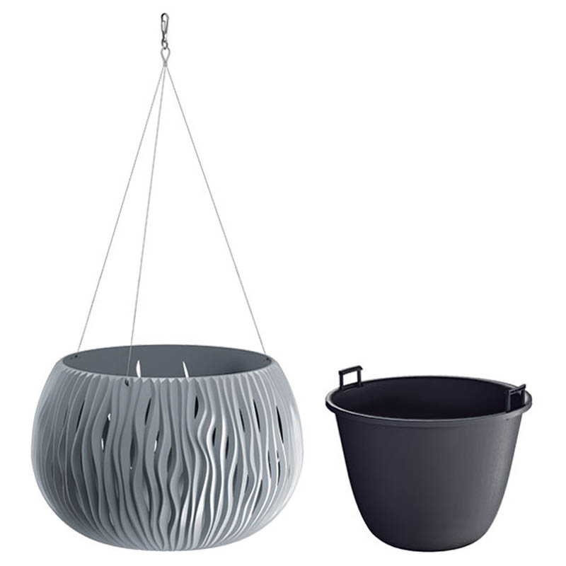 Κασπώ Κρεμαστό (Φ37X21 8) Marhome Sandy 3 σε 1 Γκρι 09-Dsk370Ws-405U Home Κήπος Spitishop