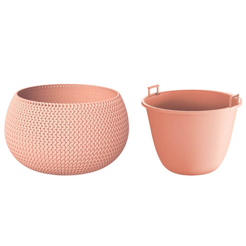 Κασπώ - Γλάστρα (Φ47 8X30) Marhome Splofy 2 σε 1 Σομόν 09-Dksp480-488U Home Κήπος Spitishop