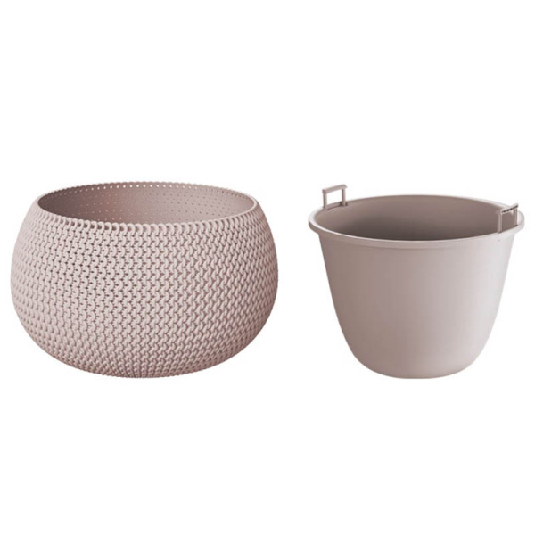 Κασπώ - Γλάστρα (Φ47.8x30) Marhome Splofy 2 Σε 1 Μόκκα 09-DKSP480-7529U