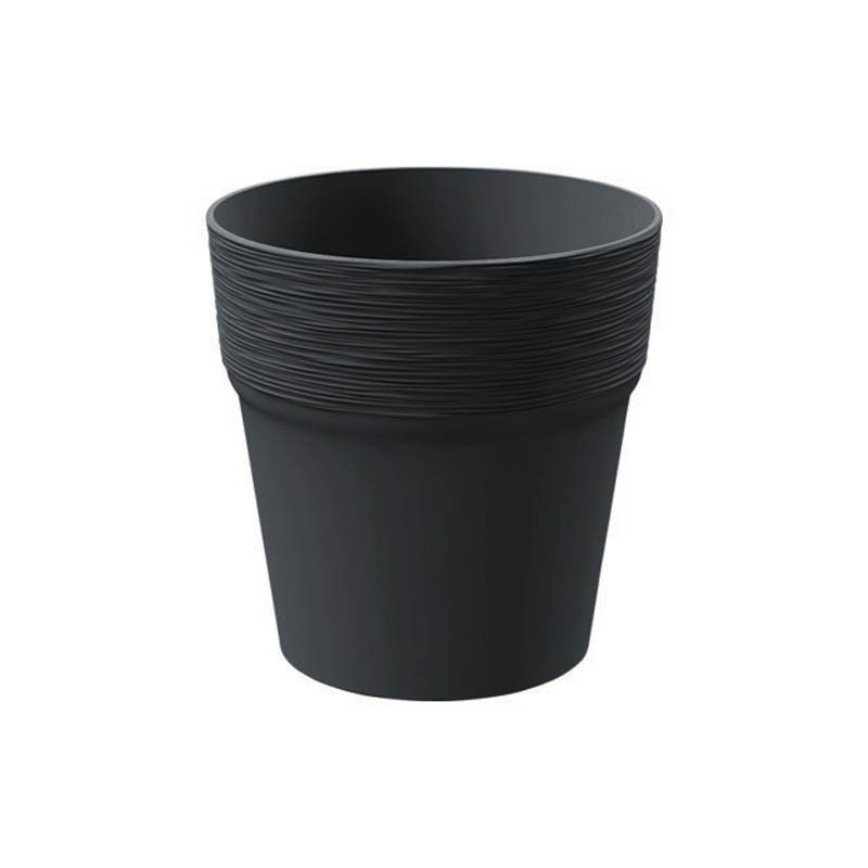 Γλάστρα (Φ17.5x17.9) Marhome Furu Ανθρακί 09-DFA175-S433