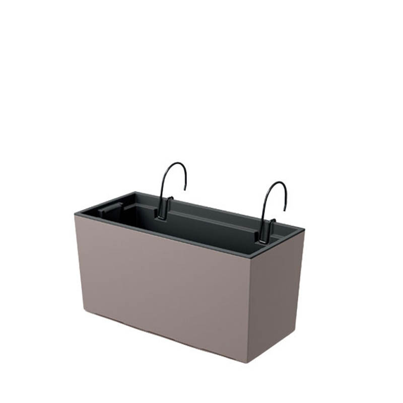 Ζαρντινιέρα Κρεμαστή (39.5x18.5x19.5) Marhome Urbi 3 Σε 1 Μόκκα 09-DUC400W-S433