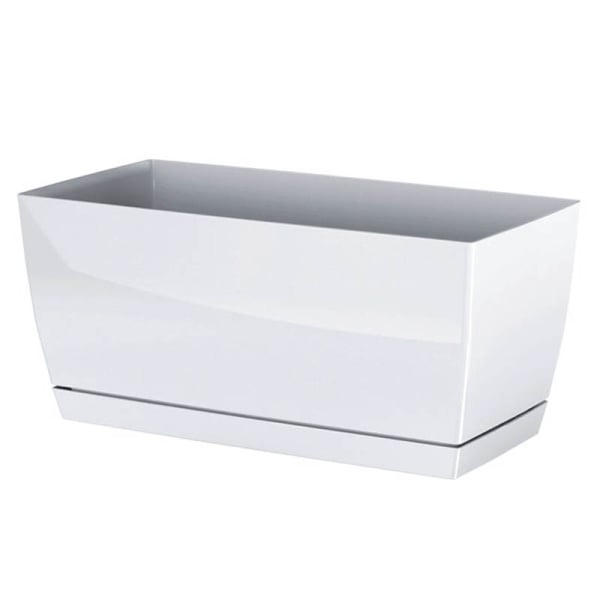 Ζαρντινιέρα Με Πιάτο (39x18.2x19) Marhome Coubi Case Λευκό 09-DUPP400-S449