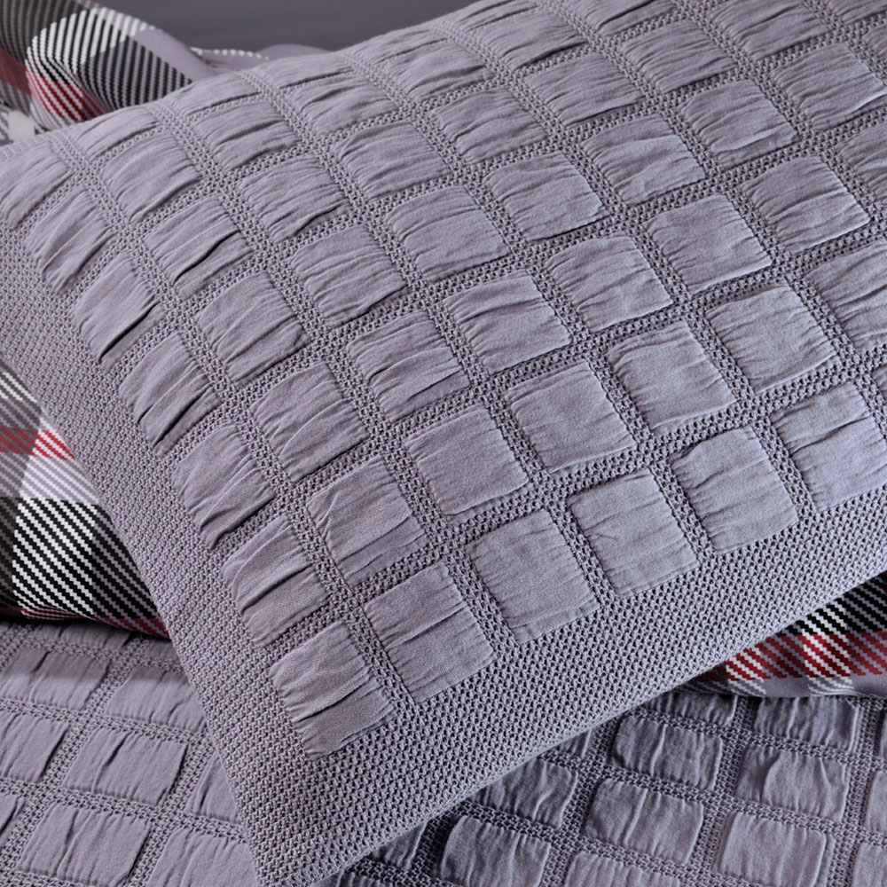 Down Town Μαξιλαροθήκη Καπιτονέ (40x60) Down Town 1186 Lilac 41-0960