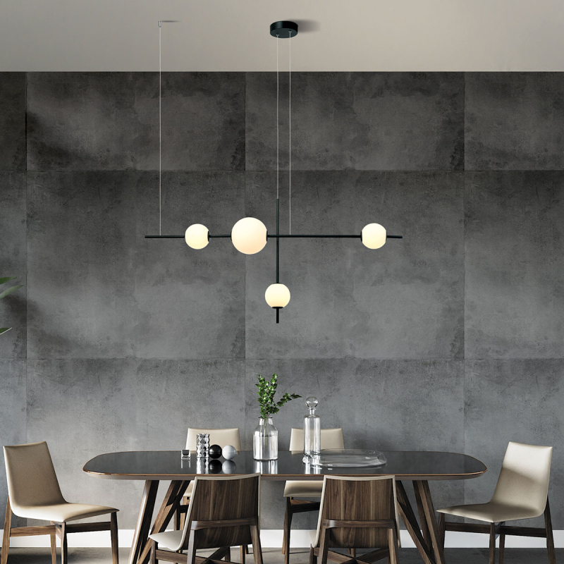 Φωτιστικό Οροφής Πολύφωτο LED Step Dimmable Zambelis 20131 Black Matt