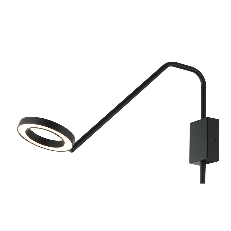 Απλίκα Τοίχου LED Dimmable Zambelis 22042 Black Matt