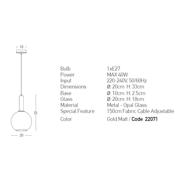 Φωτιστικό Οροφής Μονόφωτο Zambelis 22071 Opal Glass