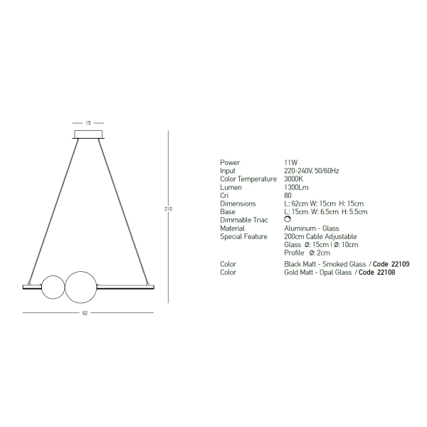 Φωτιστικό Οροφής LED Dimmable Zambelis 22109 Black Matt