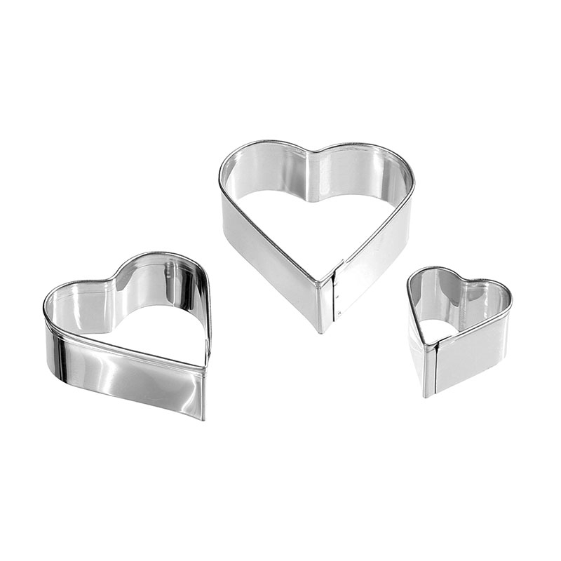 Κουπ Πατ Ανοξείδωτα (Σετ 3τμχ) F-V Silitop Coeur Gris 115200