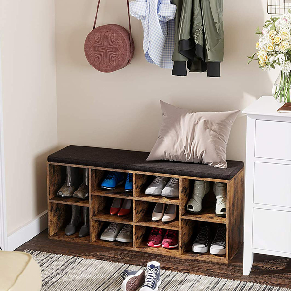 Παγκάκι Εισόδου - Παπουτσοθήκη 10 Θέσεων (104x30x48) Vasagle LHS10BX