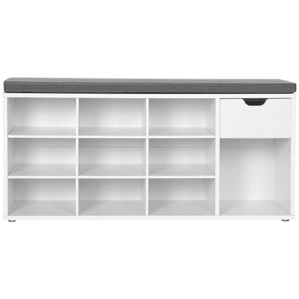 Παγκάκι Εισόδου - Παπουτσοθήκη 10 Θέσεων Με Συρτάρι (104x30x48) Vasagle LHS024W01V1