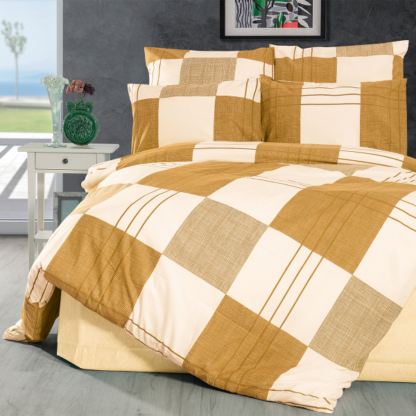 Πάπλωμα Μονό (160x240) Dimcol Κίρκη 437 Golden Beige