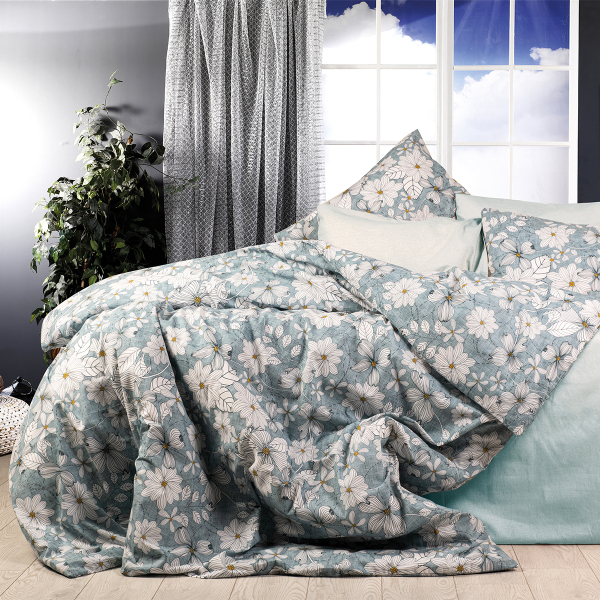 Πάπλωμα Υπέρδιπλο (220x240) Dimcol Ήρα 425 White/Denim