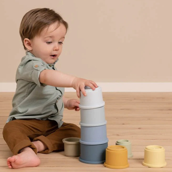 Κουβαδάκια Στοίβαξης (Σετ 8τμχ) Little Dutch LD2008002 Μπλε