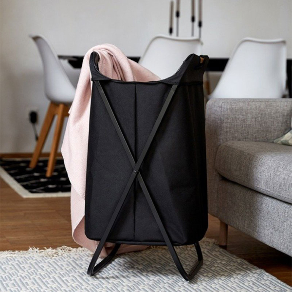 Καλάθι Απλύτων (42x41x71) Wenko Loft Black 50700100