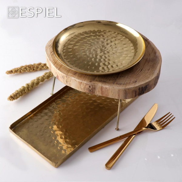 Δίσκος Διακόσμησης (Φ29.5x2) Espiel Pandora Gold LAK312K2