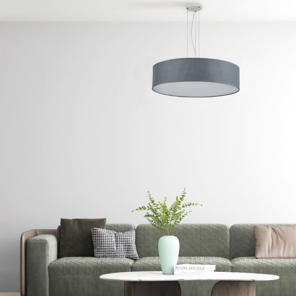Φωτιστικό Οροφής Μονόφωτο Homelighting Cozy 77-8237 Grey