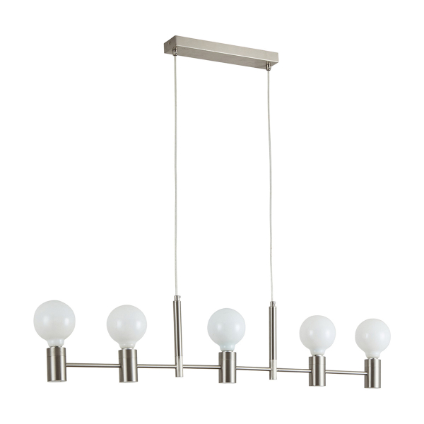 Φωτιστικό Οροφής Πολύφωτο Homelighting Adept 77-8248 Nickel