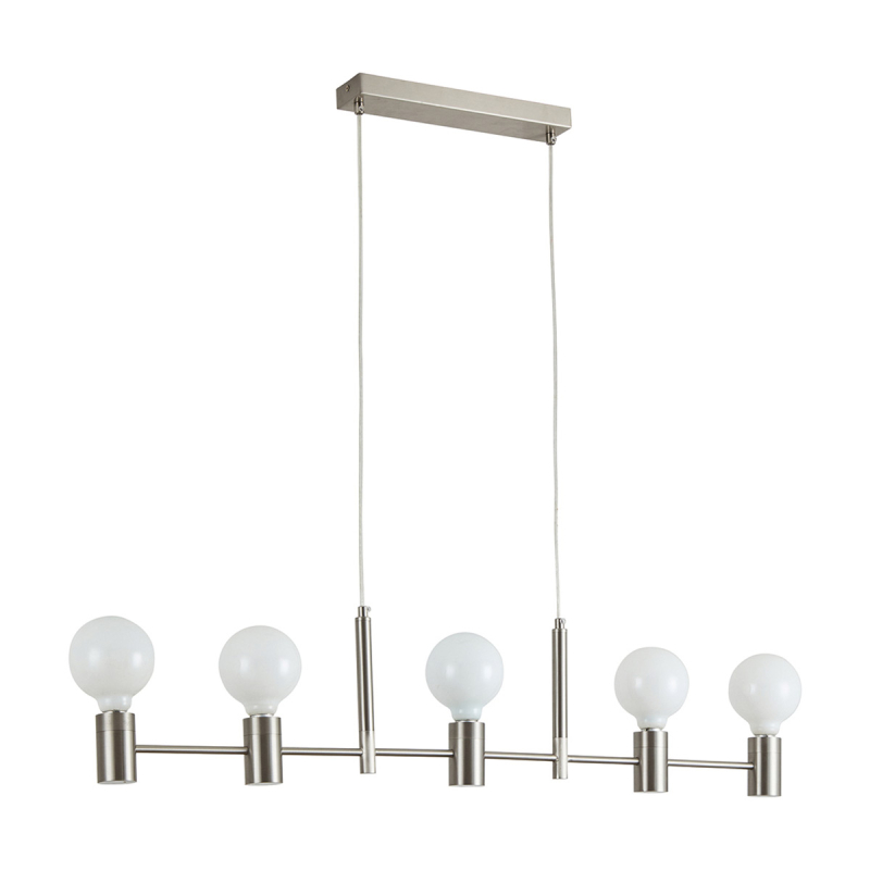 Φωτιστικό Οροφής Πολύφωτο Homelighting Adept 77-8248 Nickel