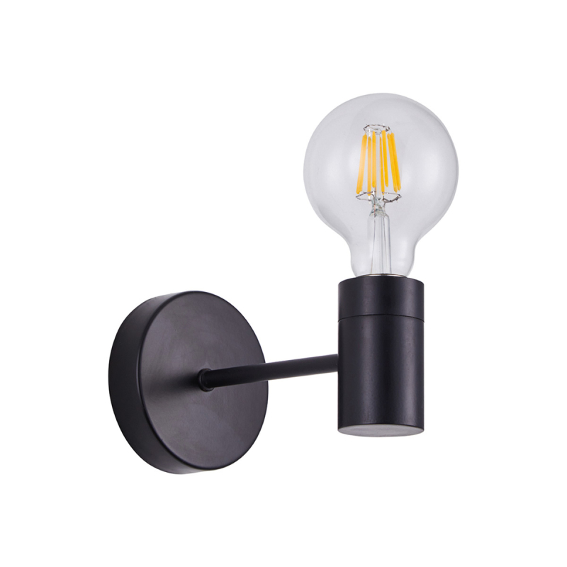 Απλίκα Τοίχου Homelighting Adept Tube 77-8253 Black