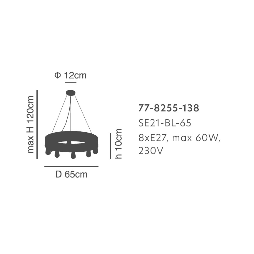 Φωτιστικό Οροφής Πολύφωτο Homelighting Tale 77-8255 Black Home Φωτιστικά Spitishop