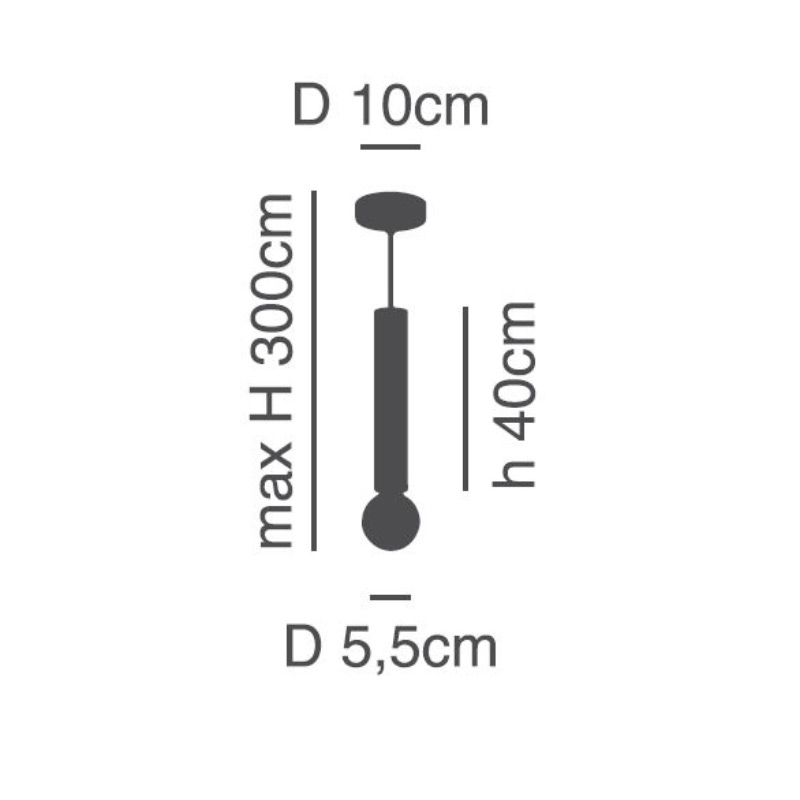 Φωτιστικό Οροφής Μονόφωτο Homelighting Adept Tube 77-8269 Black Home Φωτιστικά Spitishop
