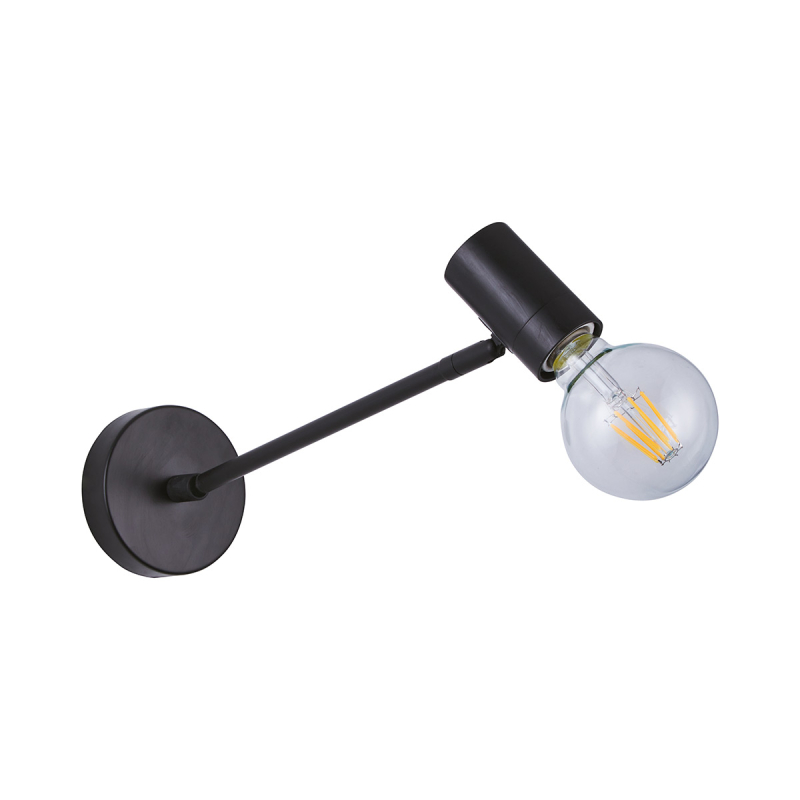 Απλίκα Τοίχου Homelighting Adept Tube 77-8274 Black