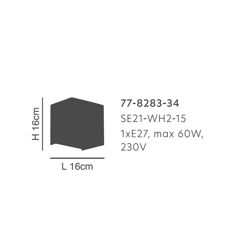 Απλίκα Τοίχου Homelighting Seraph 77-8283 White Home Φωτιστικά Spitishop