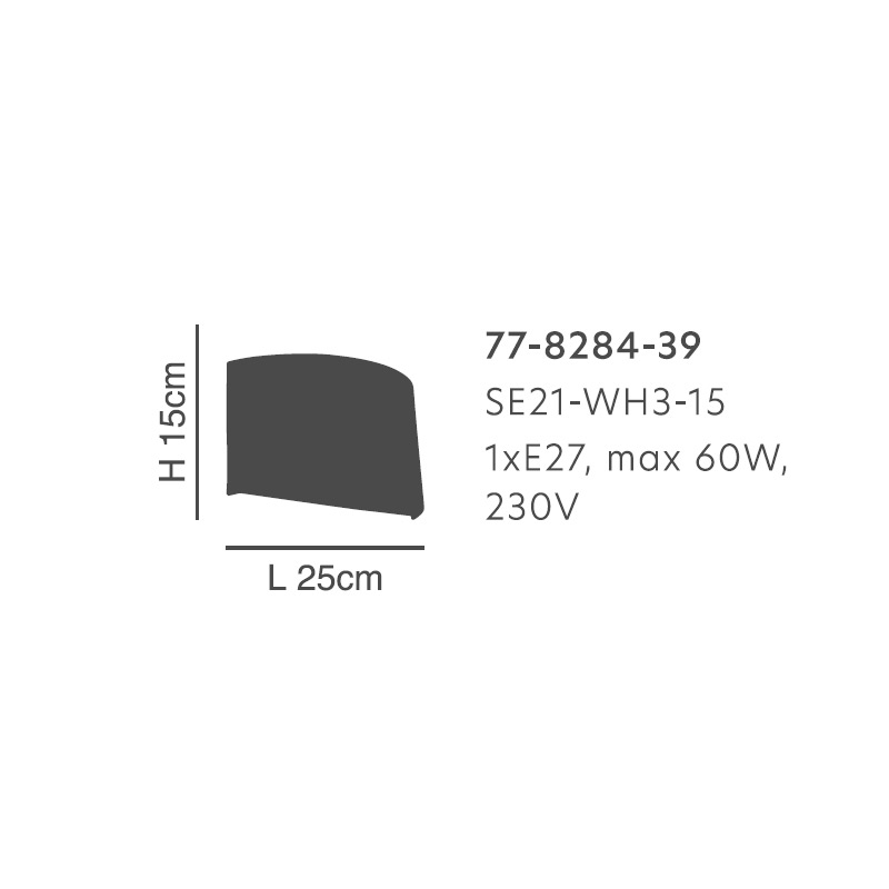 Απλίκα Τοίχου Homelighting Seraph 77-8284 White Home Φωτιστικά Spitishop