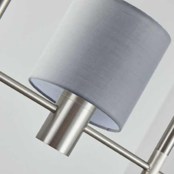 Φωτιστικό Οροφής Πολύφωτο Homelighting 77-8291 Nickel/Grey