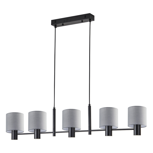 Φωτιστικό Οροφής Πολύφωτο Homelighting 77-8294 Black/Grey