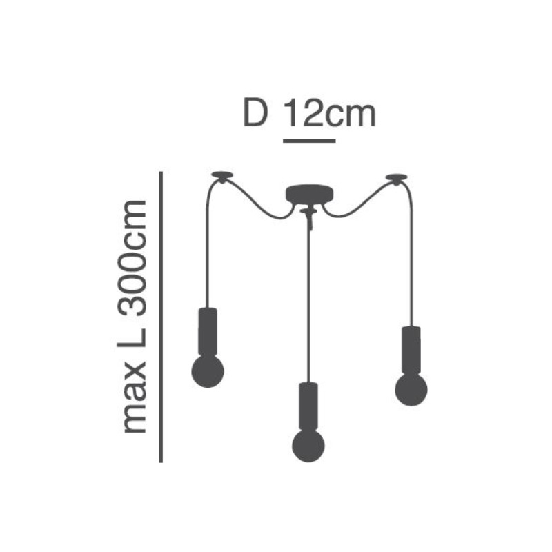 Φωτιστικό Οροφής Τρίφωτο Homelighting Adept Tube 77-8478 Black Home Φωτιστικά Spitishop