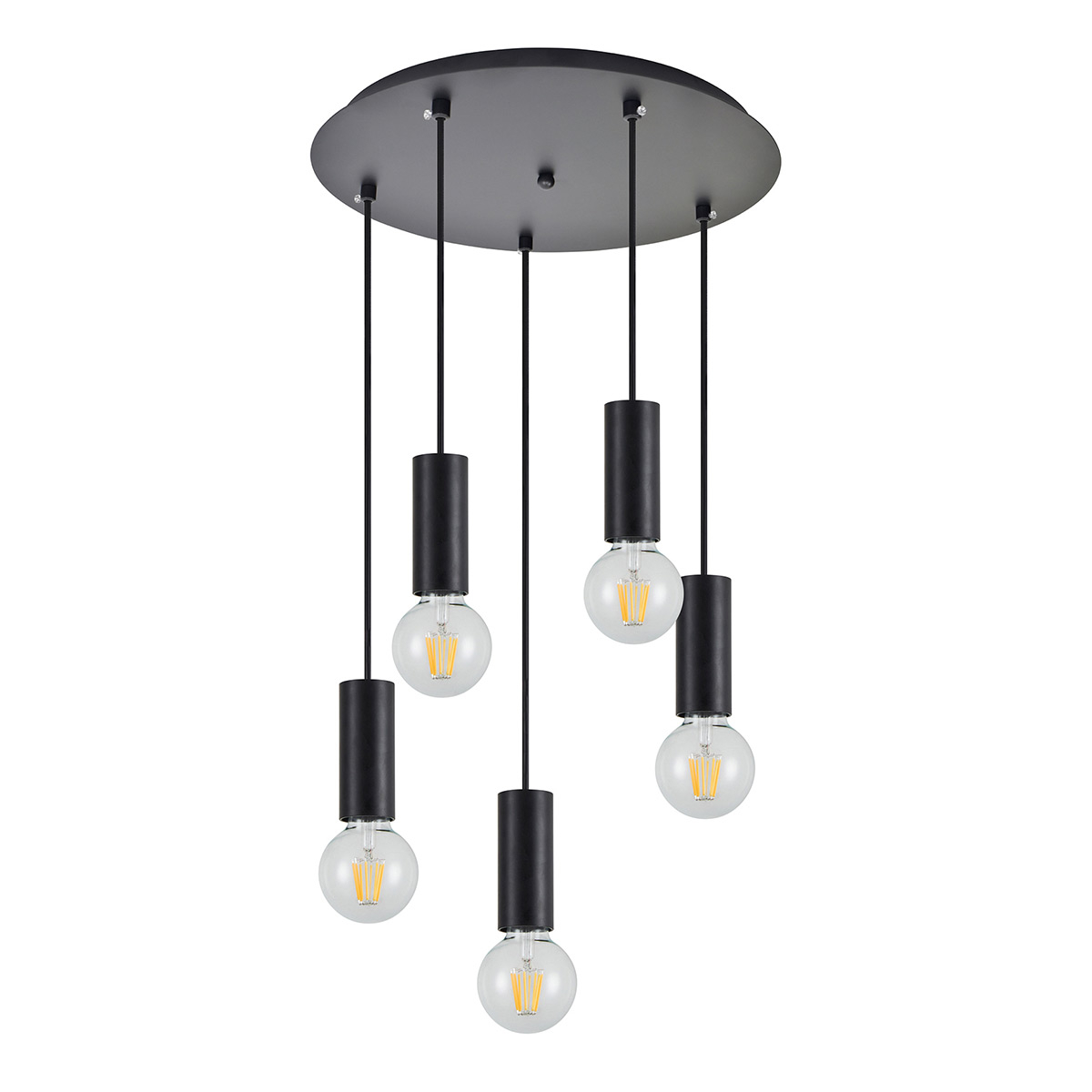 Φωτιστικό Οροφής Πολύφωτο Homelighting Adept Tube 77-8481 Black