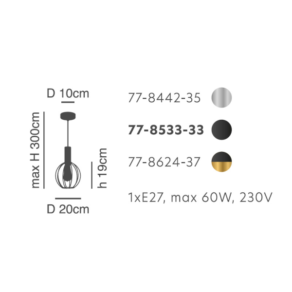 Φωτιστικό Οροφής Μονόφωτο Homelighting 77-8624 Gold