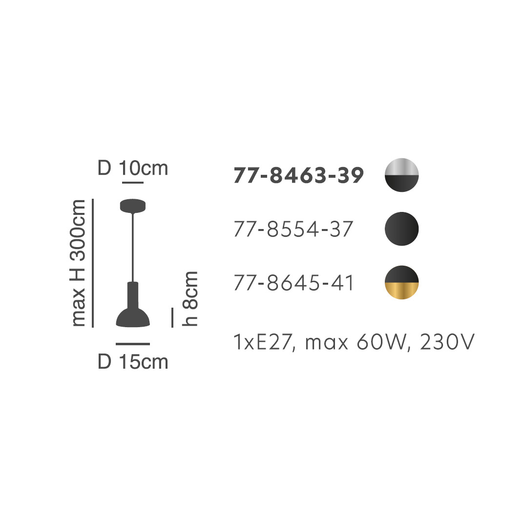 Φωτιστικό Οροφής Μονόφωτο Homelighting 77-8645 Gold Black Home Φωτιστικά Spitishop