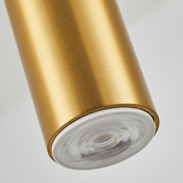 Φωτιστικό Οροφής Πολύφωτο Homelighting Adept Tube 77-8679 Gold