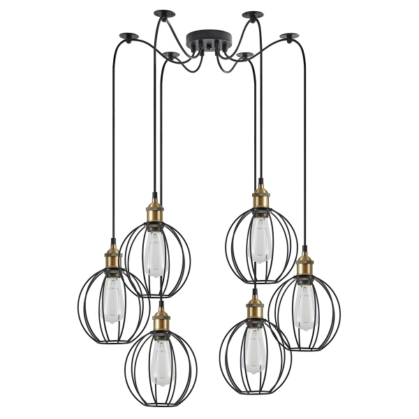 Φωτιστικό Οροφής Πολύφωτο Homelighting 77-8711 Bronze