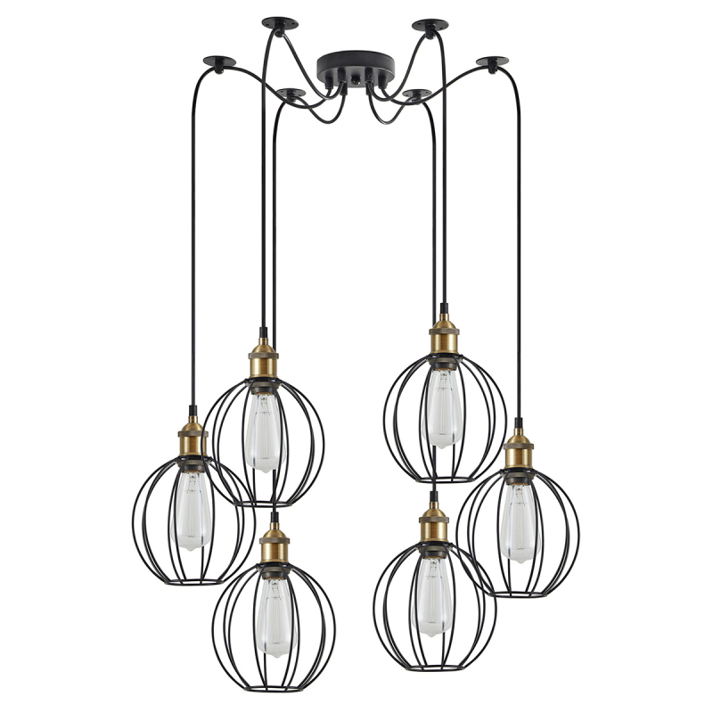 Φωτιστικό Οροφής Πολύφωτο Homelighting 77-8711 Bronze