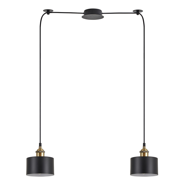 Φωτιστικό Οροφής Δίφωτο Homelighting 77-8763 Bronze