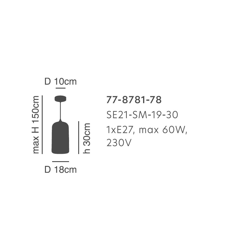 Φωτιστικό Οροφής Μονόφωτο Homelighting Feint 77-8781 Smoked Glass Home Φωτιστικά Spitishop