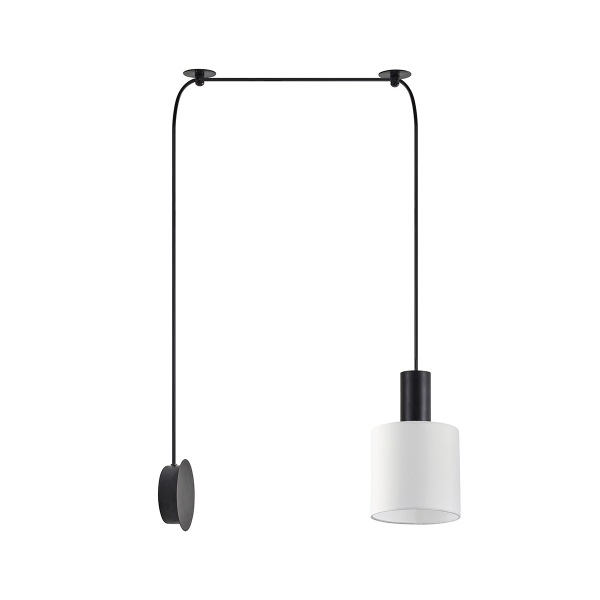 Απλίκα Τοίχου Homelighting 77-8810 Black/White