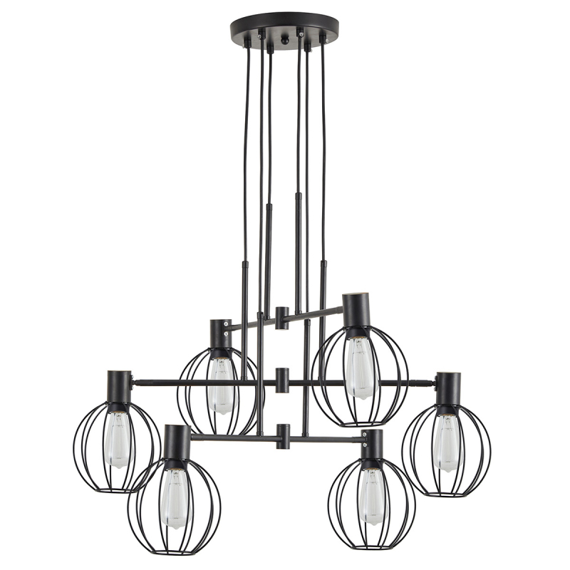 Φωτιστικό Οροφής Πολύφωτο Homelighting 77-8878 Black